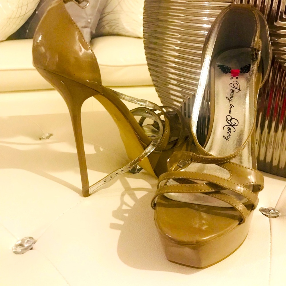Sexy beige stilettos